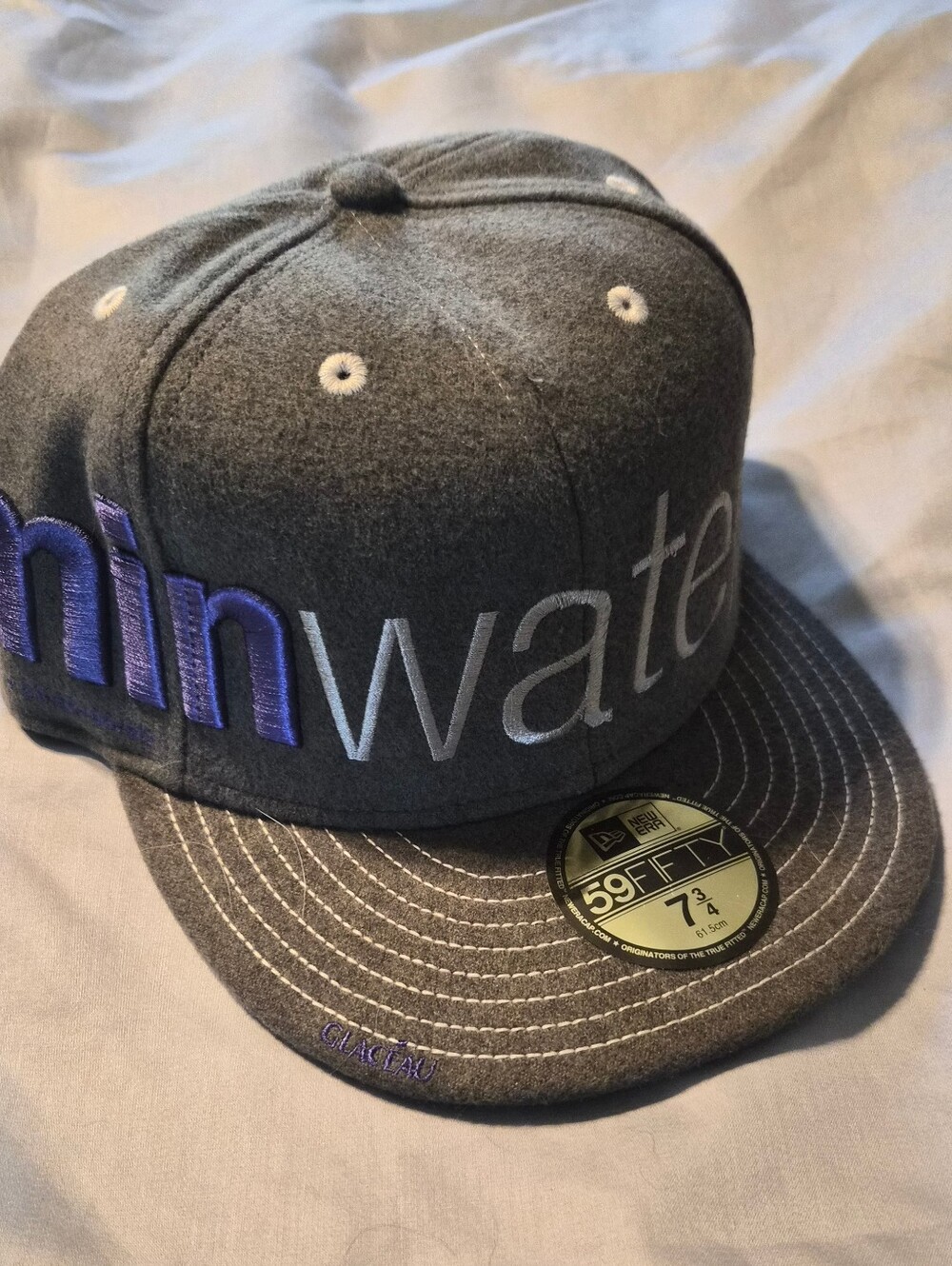 VitaminWater x Secret Society New Era 59FIFTY Fitted Hat Gray 7 3/4 NWOT
